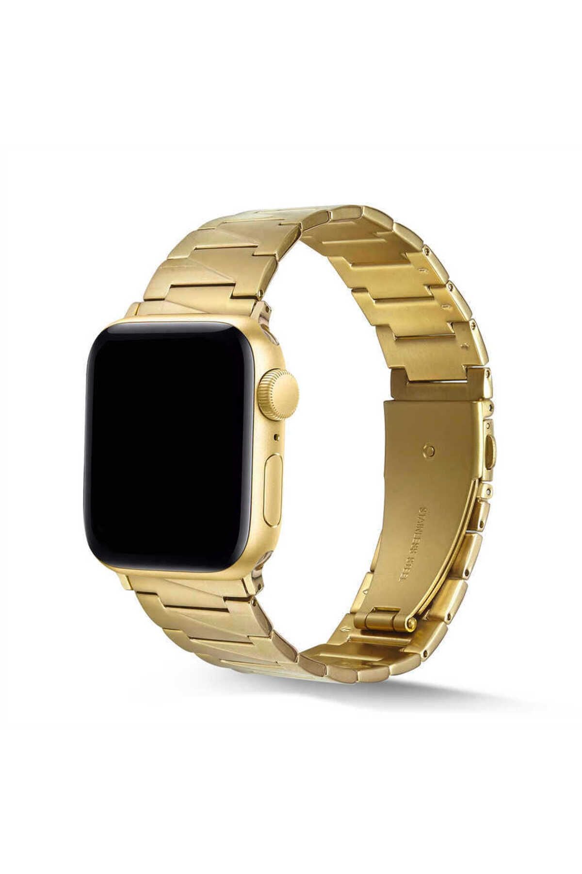 Watch Ultra 49mm Kordon Uyumlu KRD-48 Metal Strap Kayış CLO- Rose Gold