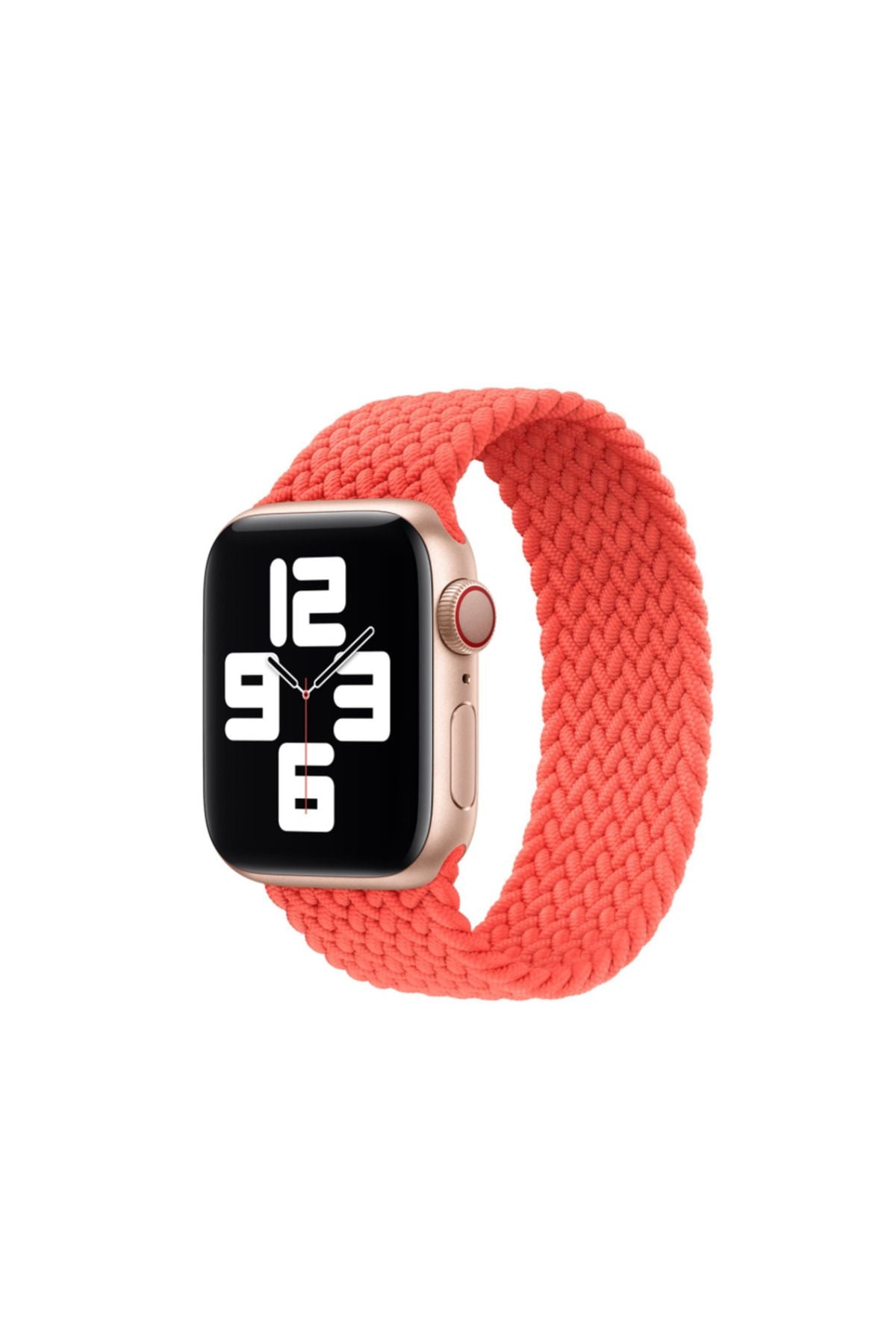 Watch Ultra 49mm Kordon Uyumlu KRD-32 Small Strap Kayış CLO- Kırmızı