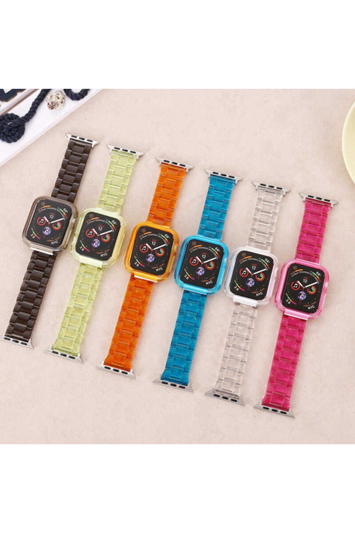 Watch Ultra 49mm Kordon Uyumlu KRD-33 Strap Kayış CLO- Renksiz