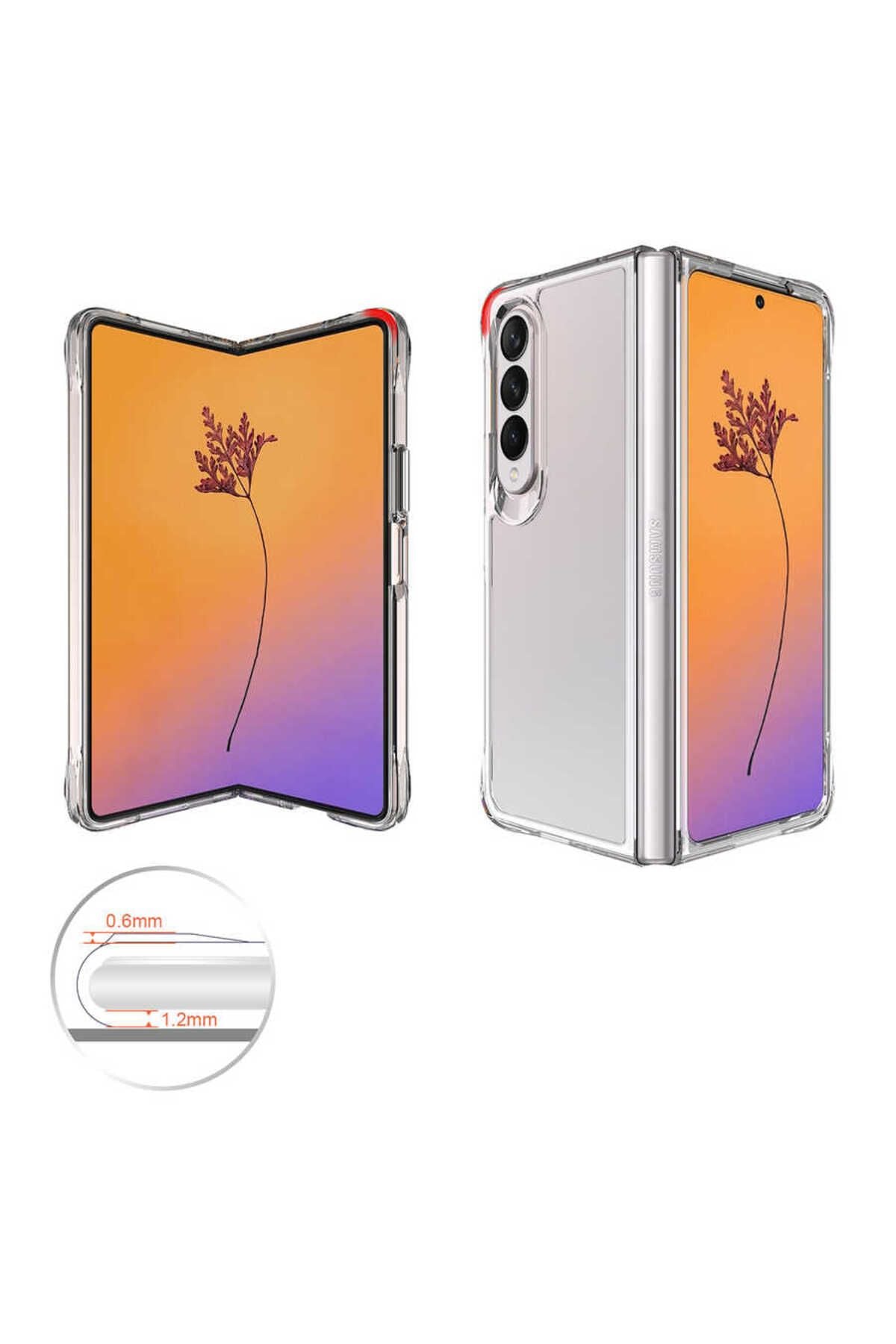 Galaxy Z Fold 4 Uyumlu PAK Vonn Kılıf-Renksiz