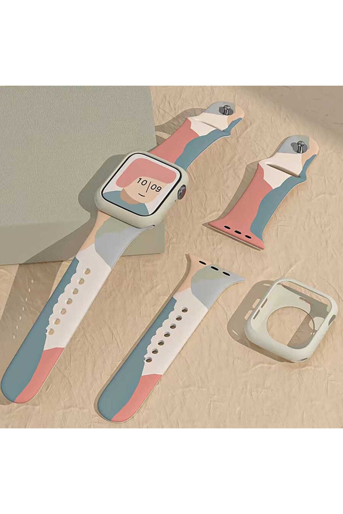 Watch Ultra 49mm Kordon KRD-62 Uyumlu Strap Kayış CLO- Rouge Powder