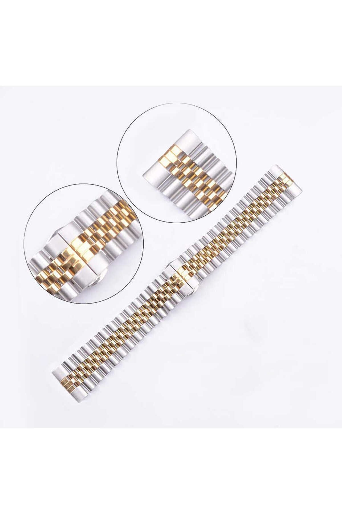 Galaxy Watch 42mm Uyumlu KRD-36 20mm Metal Zore Kordon-Rose Gold