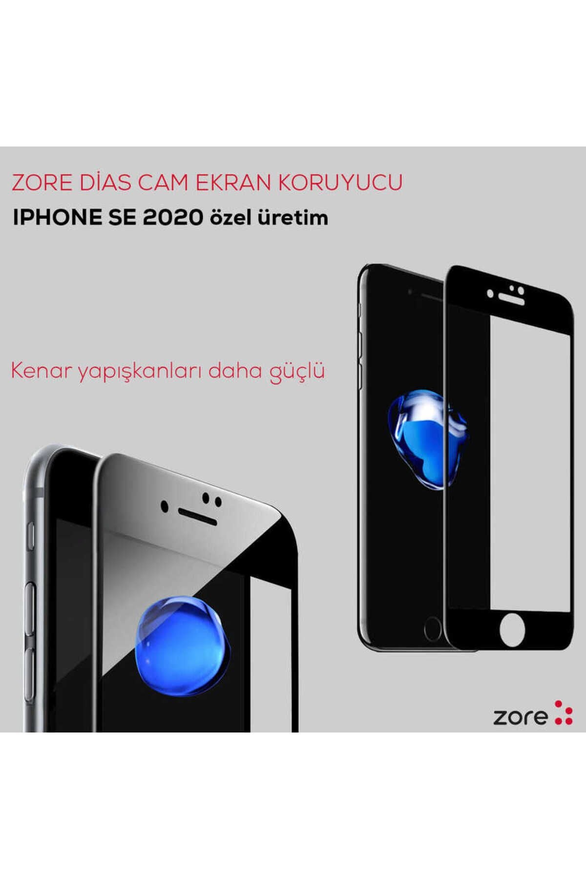 iPhone SE 2020 Uyumlu Zore Dias Cam Ekran Koruyucu