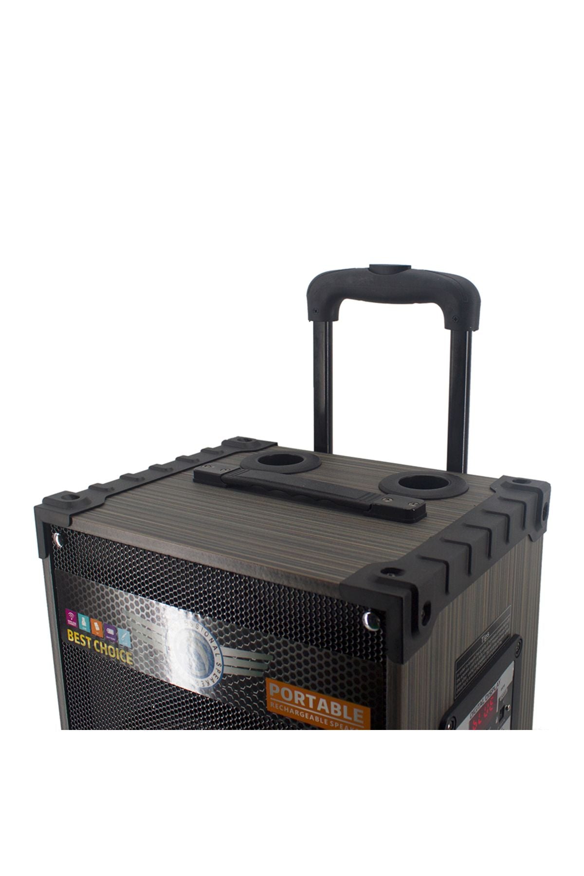 Zore LT-910 Dijital LED Göstergeli FM Radyolu Mikrofonlu Gitar Girişli TWS 10 inç Stereo Bass Kablos