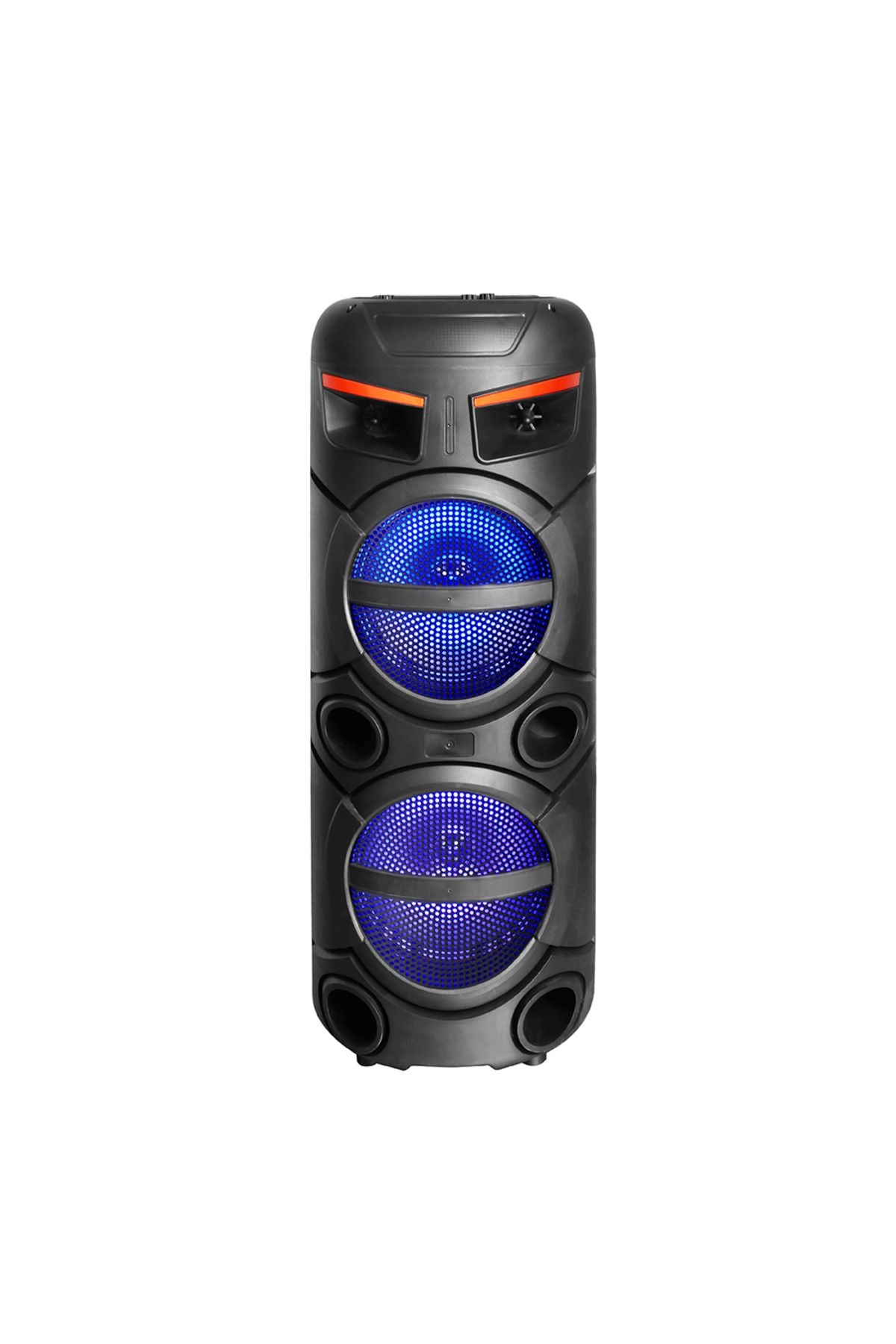 GD-2809 Dijital LED Göstergeli FM Radyolu Mikrofonlu RGB TWS Çift 8 inç Stereo Bass Kablosuz
