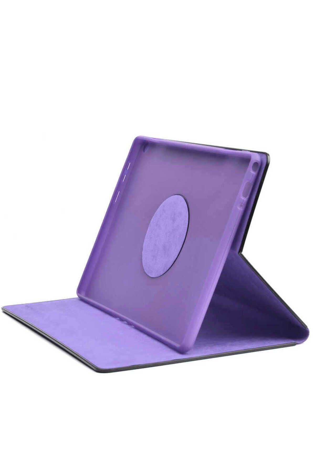 Galaxy Tab A7 10.4 T500 2020  Uyumlu Zore Fest Dönebilen Standlı Kılıf-Siyah