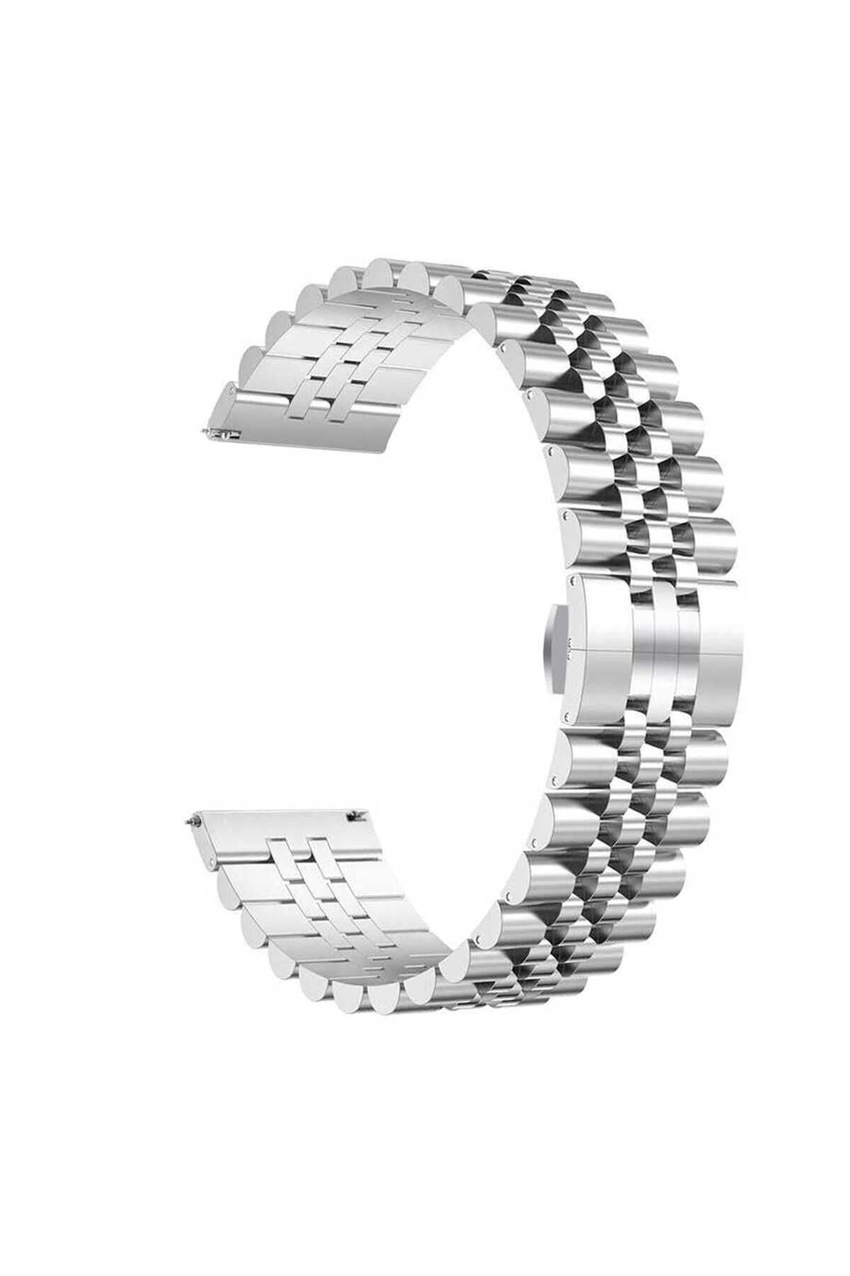 Galaxy Watch 42mm Uyumlu KRD-36 20mm Metal Zore Kordon-Rose Gold