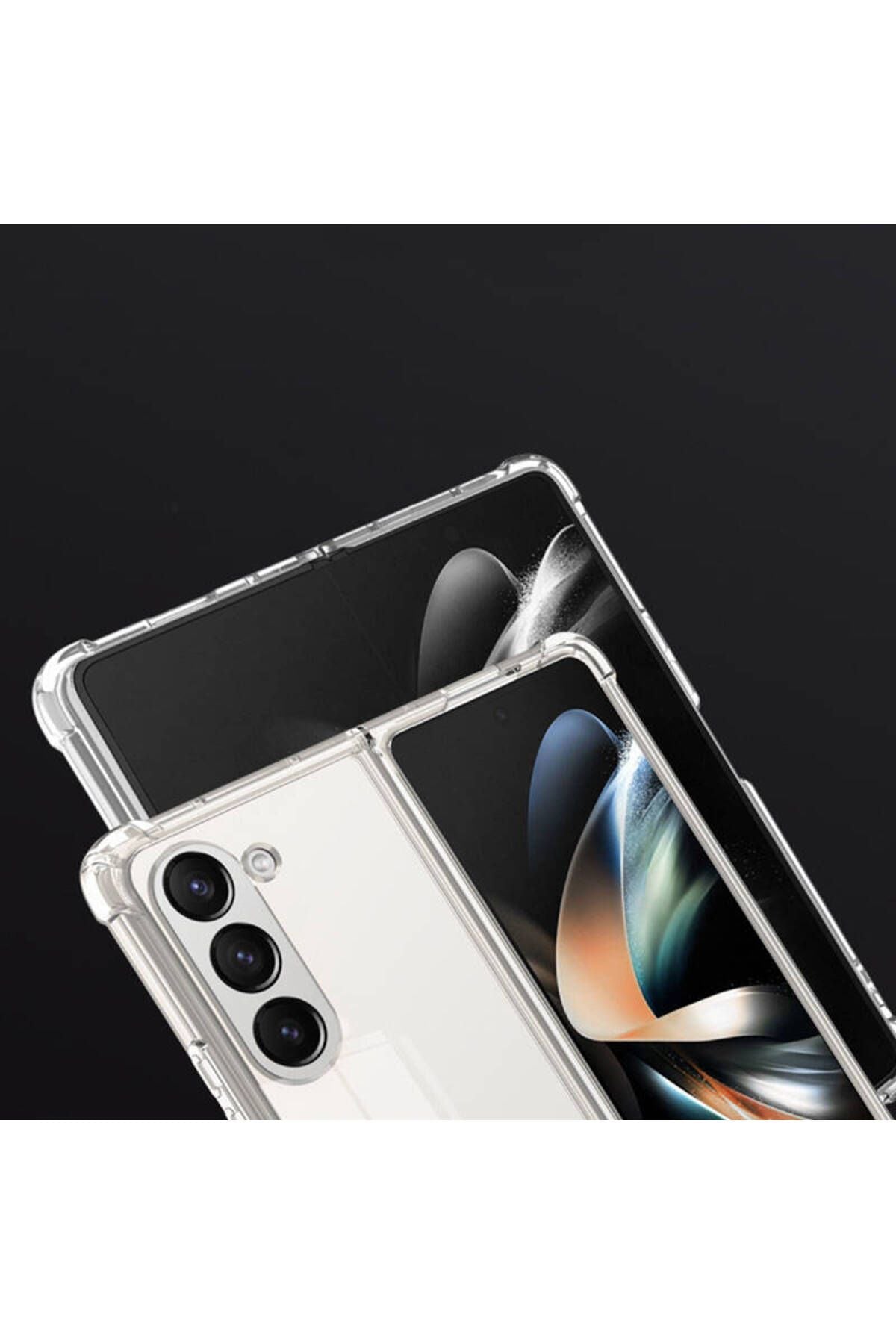 Galaxy Z Fold 5 - Uyumlu Hikmetli Nitro Anti Shock Silikon-Renksiz