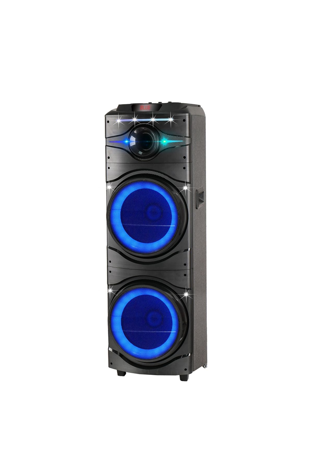GD-2016 Dijital LED Göstergeli FM Radyolu Mikrofonlu RGB TWS Çift 12 inç Stereo Bass Kablosuz K