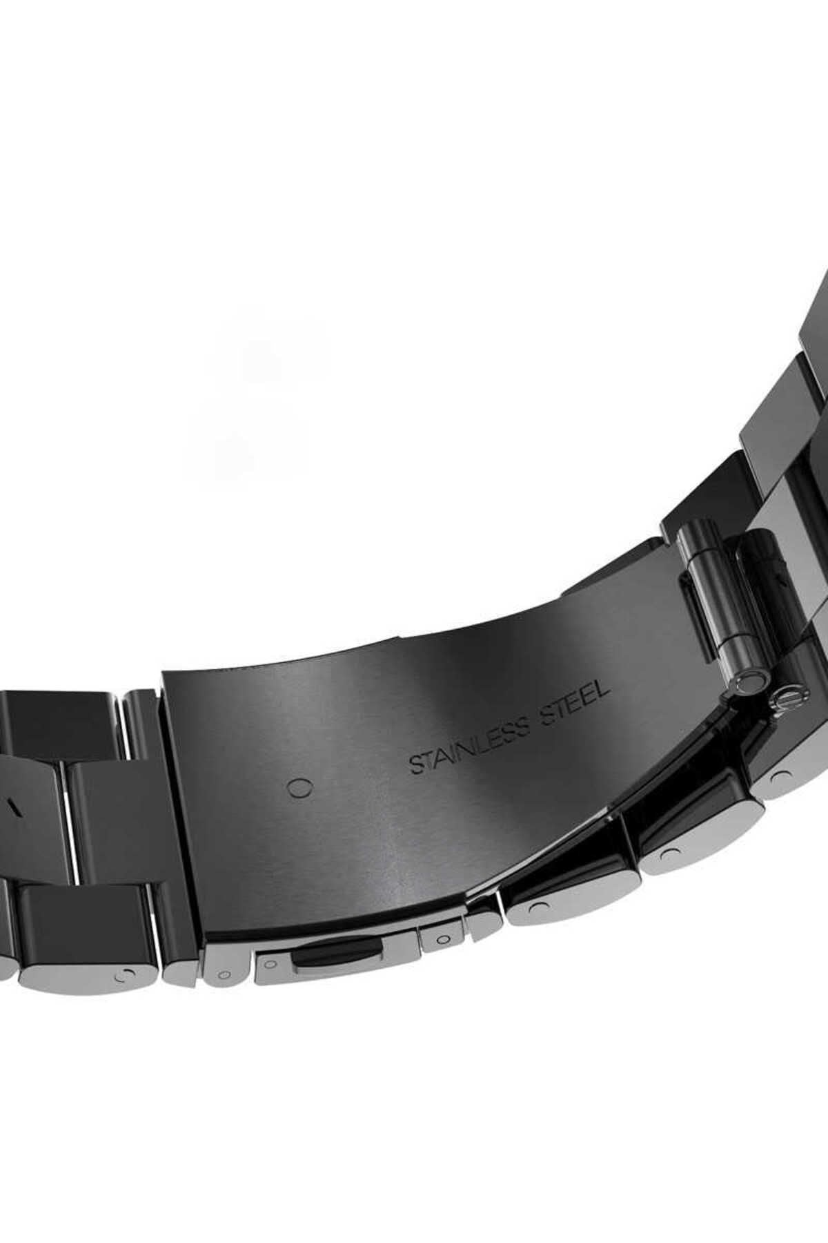 Watch Ultra 49mm Kordon Uyumlu KRD-04 Metal Strap Kayış CLO- Gümüş