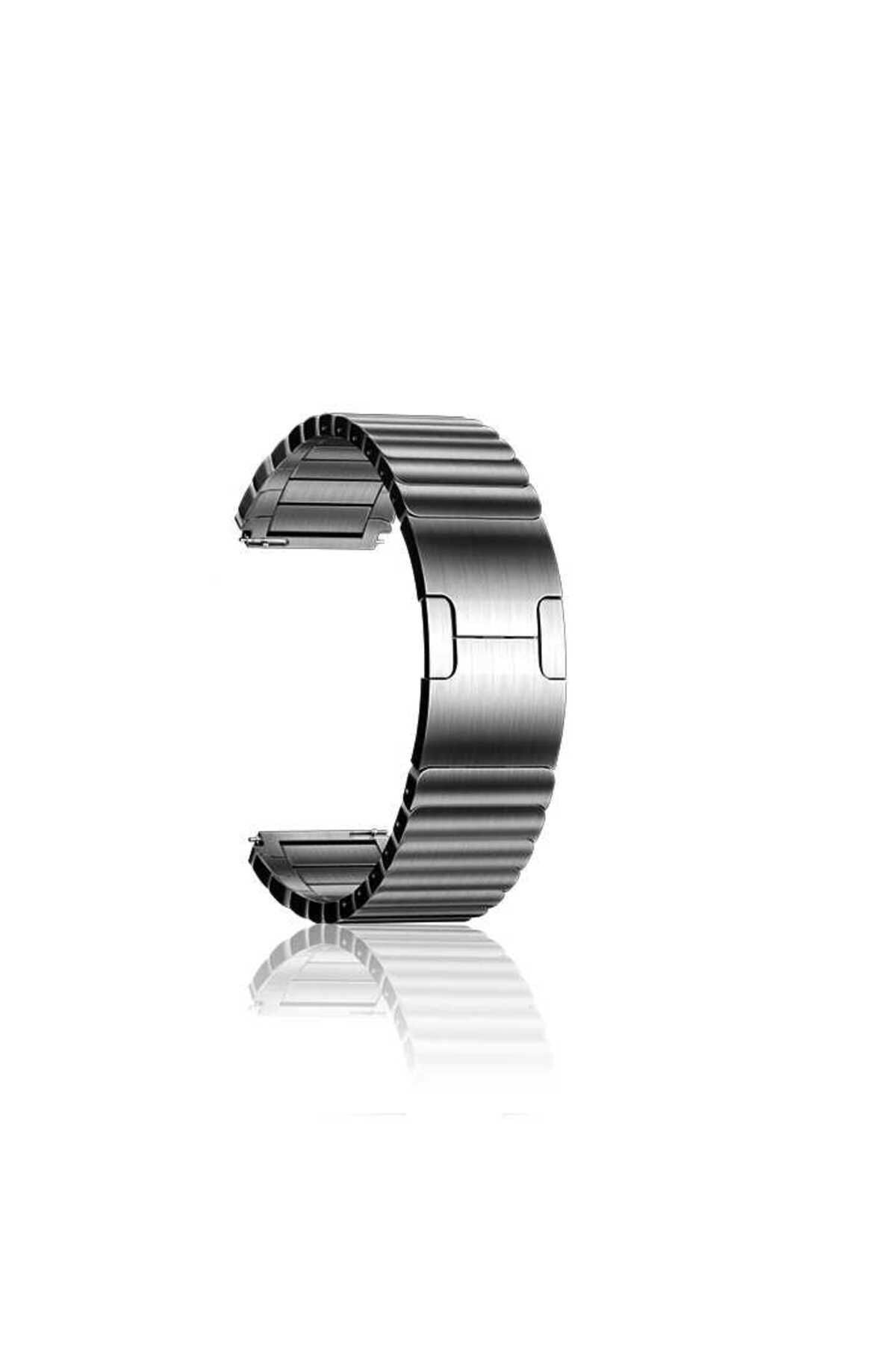 Galaxy Watch 46mm Uyumlu KRD-35 22mm Metal Zore Kordon-Gümüş