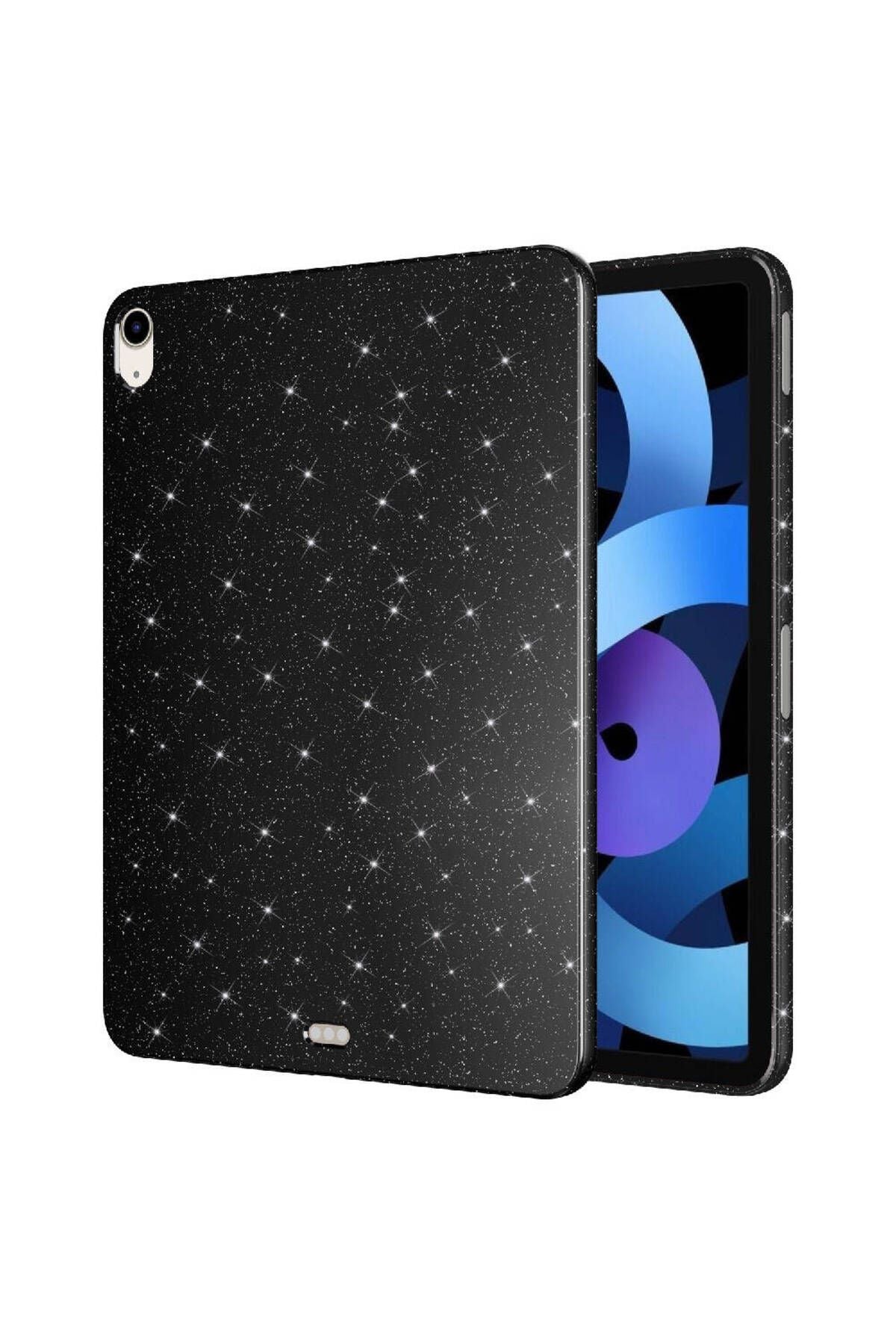 iPad 10.9 2022 (10.Nesil) Simli Parlak Görünümlü Uyumlu Zore Tablet Koton Kılıf-Pembe Koyu