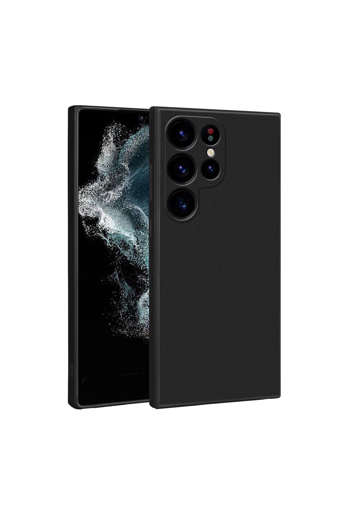 Galaxy S23 Ultra Uyumlu Zore Premier Silikon Kılıf-Siyah