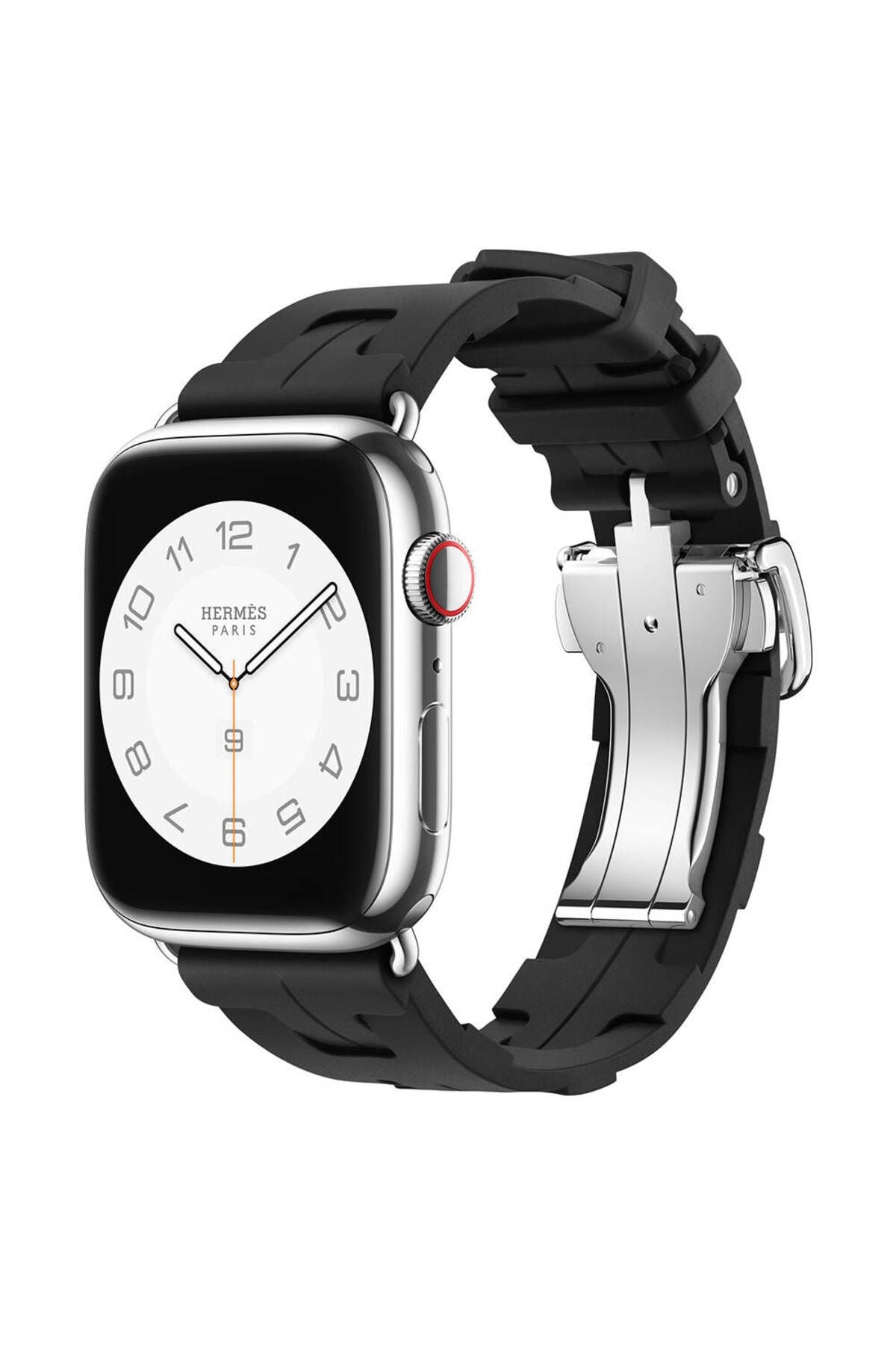 Watch 7 41mm Spor Görünümlü CLO- KRD-94 Silikon Kordon-Siyah