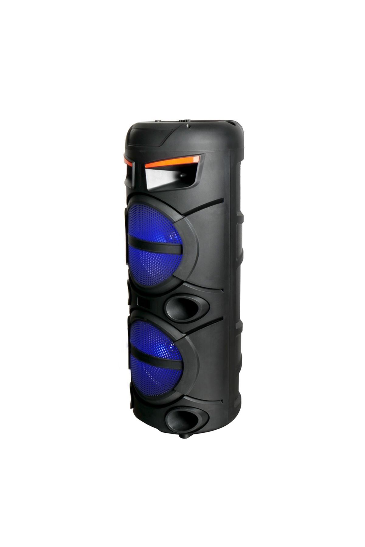 GD-2809 Dijital LED Göstergeli FM Radyolu Mikrofonlu RGB TWS Çift 8 inç Stereo Bass Kablosuz