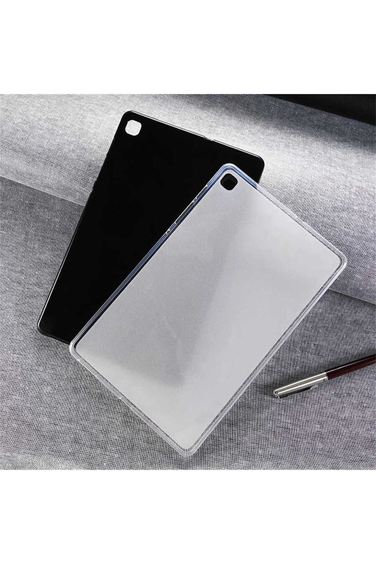 Galaxy Tab A7 10.4 T500 2020 Kılıf  Uyumlu Zore Tablet Süper Silikon Kapak-Siyah