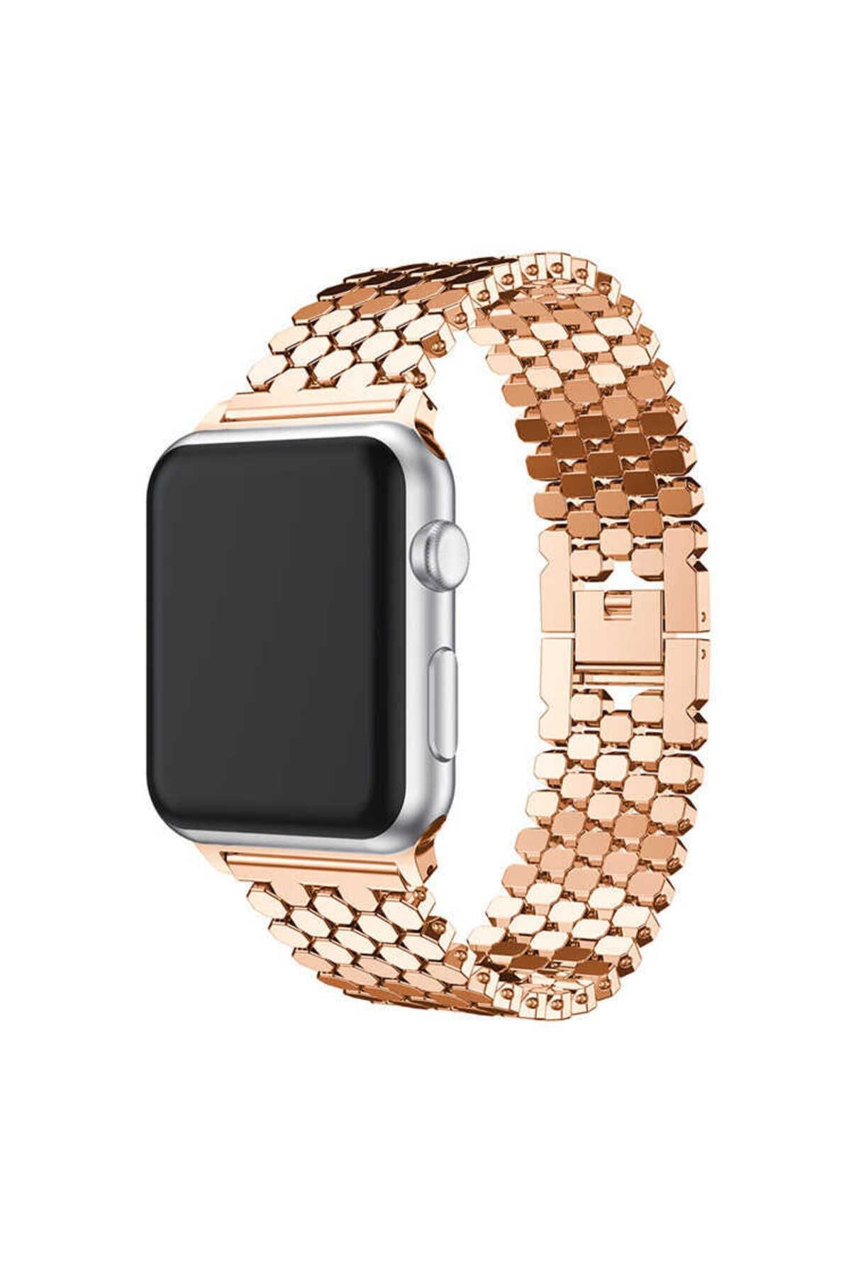 Watch 42mm Uyumlu KRD-30 Metal Zore Kordon-Gold