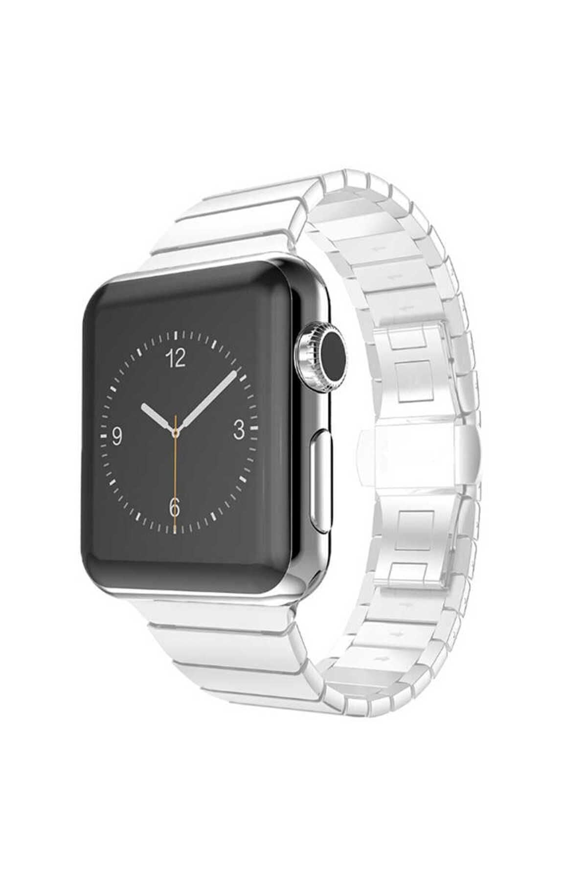 Watch Ultra 49mm Kordon Uyumlu KRD-16 Seramik Strap Kayış CLO- Siyah
