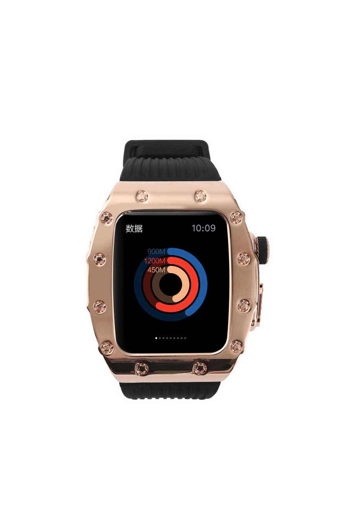 Watch 7 45mm Uyumlu KRD-65 Zore Kordon-Beyaz-Siyah