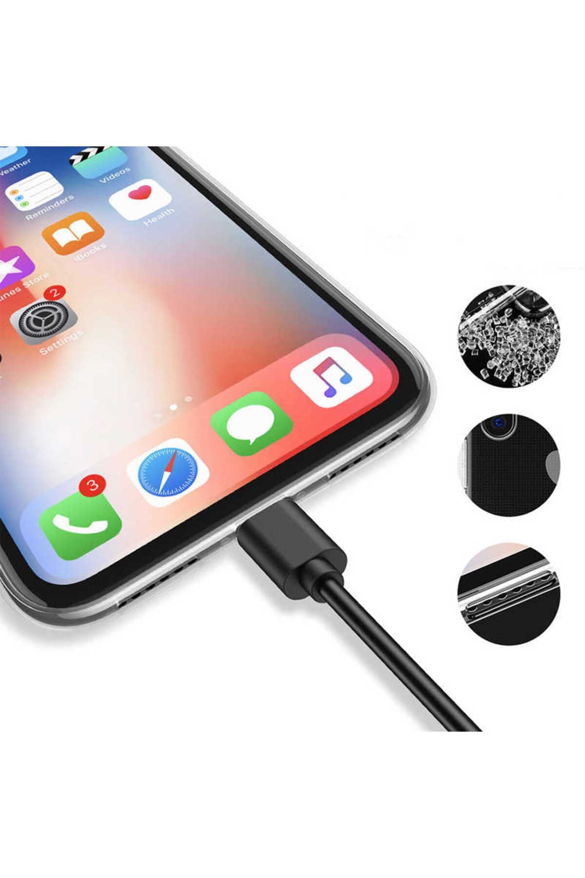 iPhone XS 5.8 Kılıf Zore İmax Silikon - Siyah