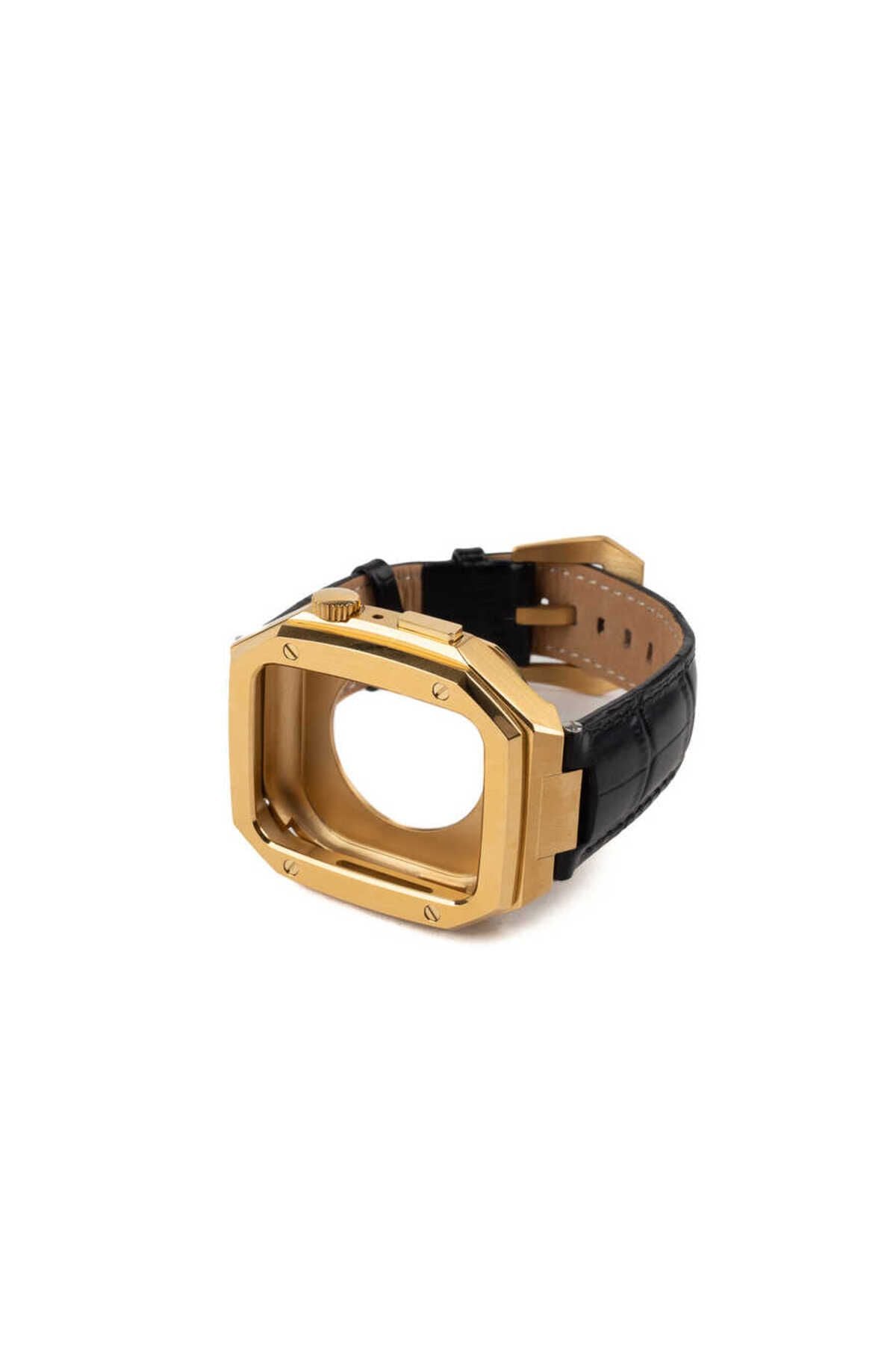 Watch 7 45mm Uyumlu KRD-67 Zore Kordon-Kahverengi-Gümüş