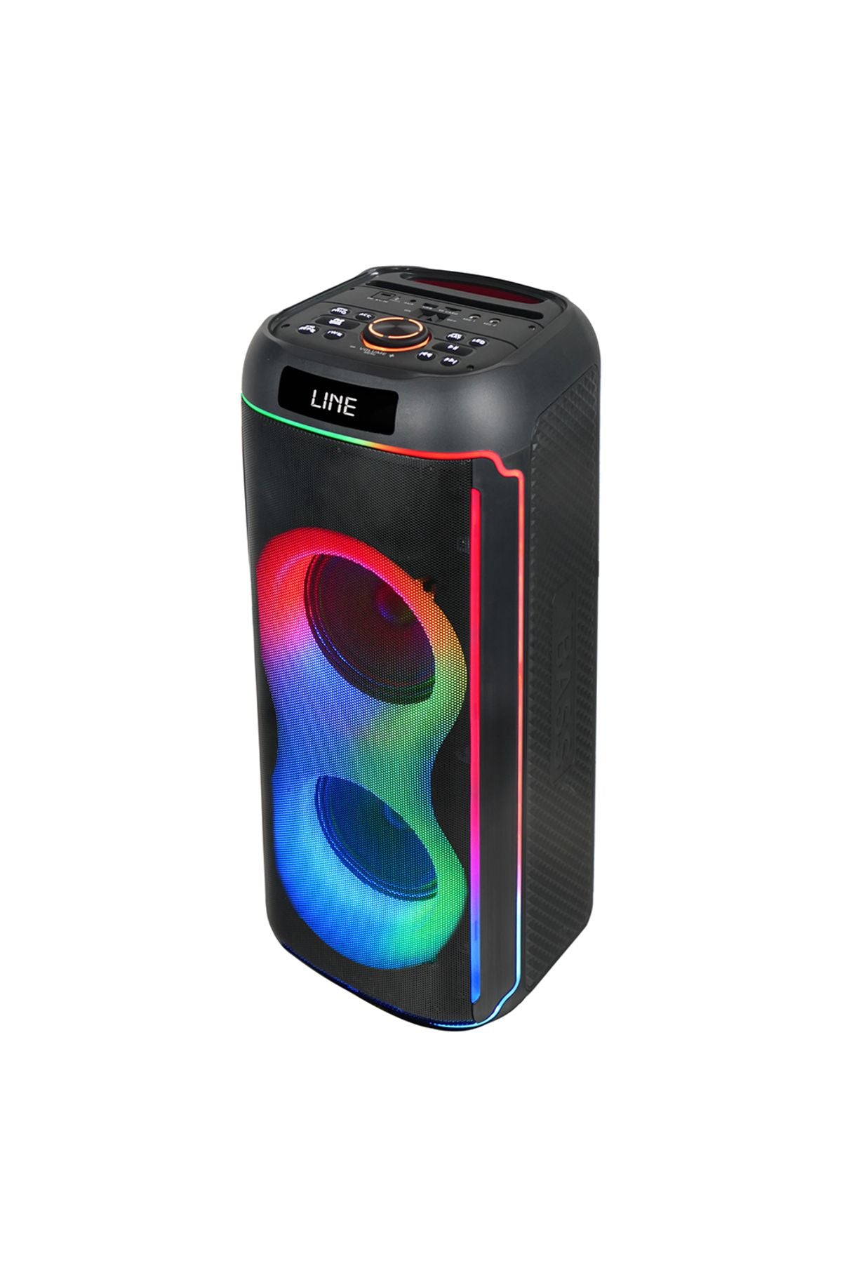 Zore GD-2606 Dijital LED Göstergeli FM Radyolu Mikrofonlu RGB TWS Çift 6.5 inç Stereo Bass Kablosuz