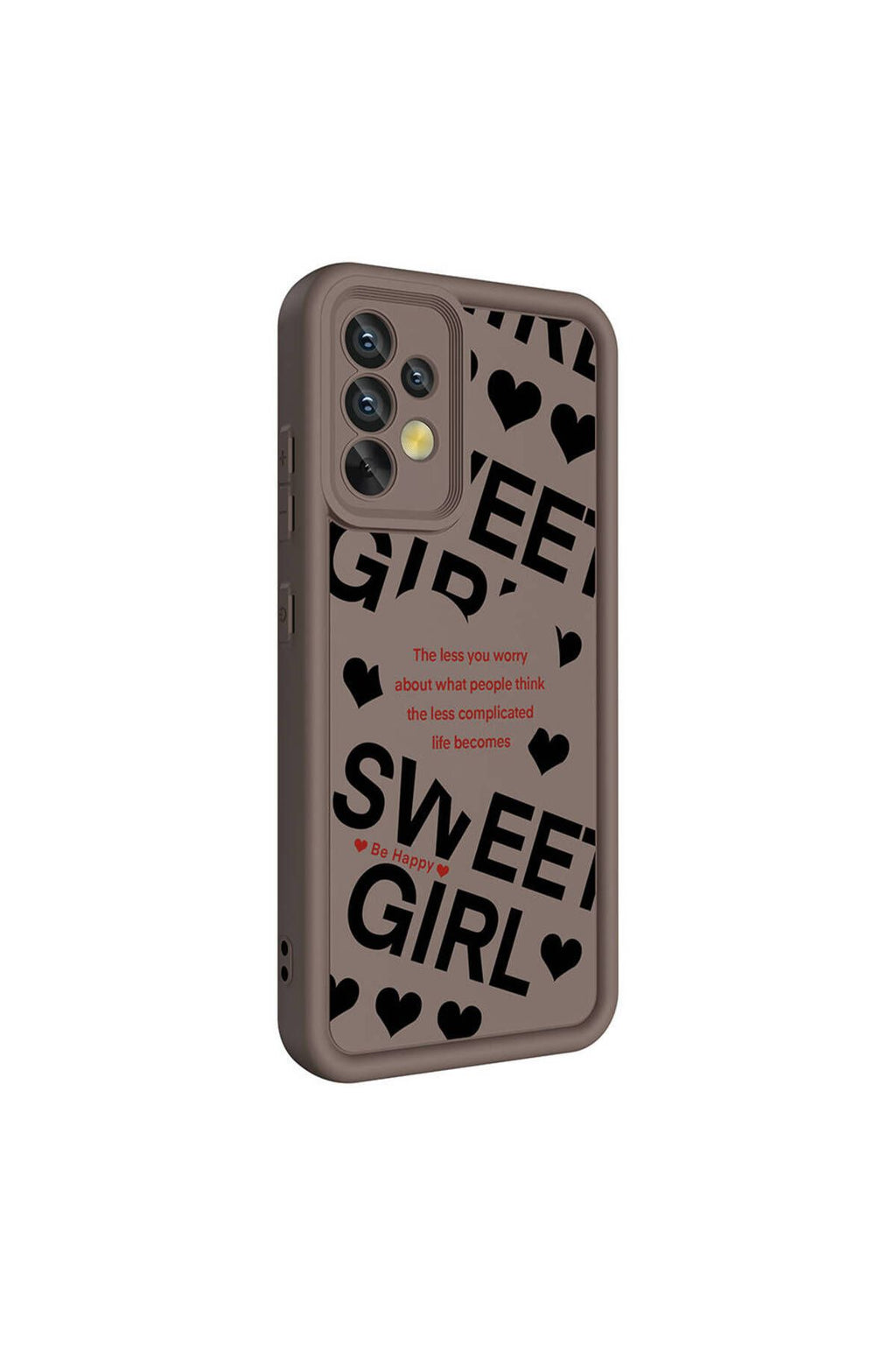 Galaxy A32 4G Kılıf Kamera Korumalı Baskılı Arka Yüzey Zore Klas Kapak - Siyah