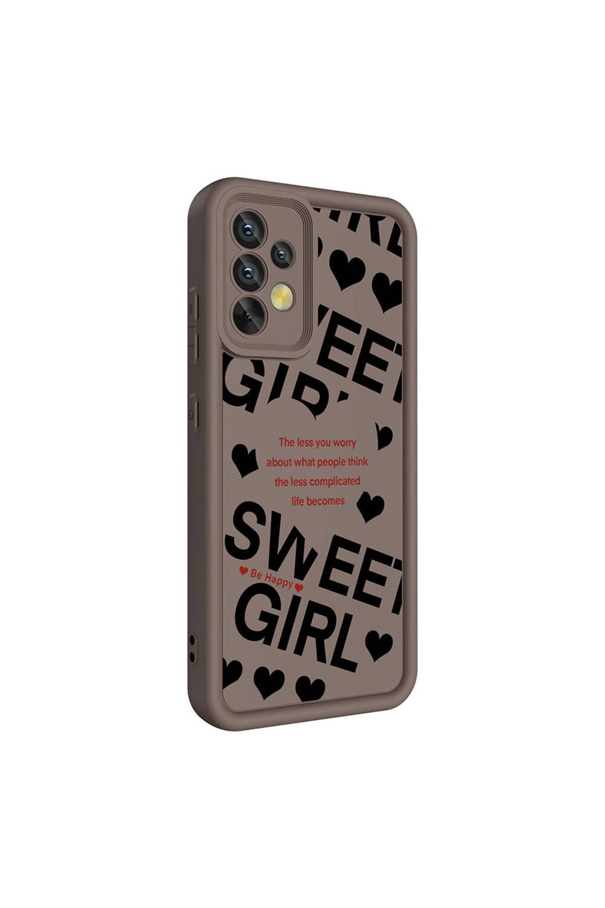 Galaxy A32 4G Kılıf Kamera Korumalı Baskılı Arka Yüzey Zore Klas Kapak - Siyah