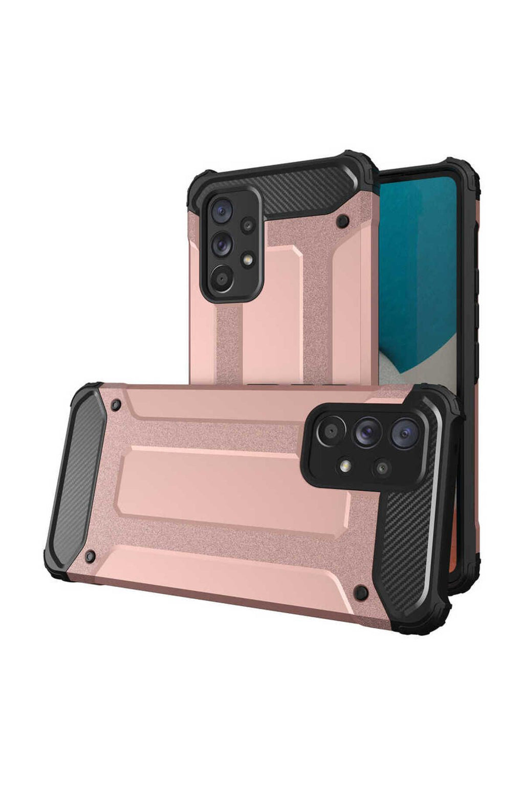 Galaxy A53 5G Kılıf TQR Crash Silikon Kapak - Rose Gold