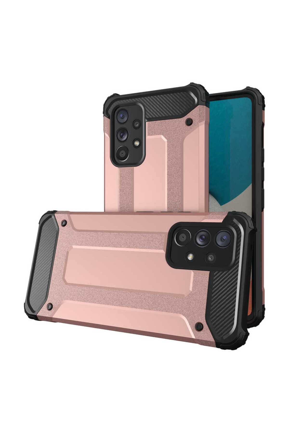 Galaxy A53 5G Kılıf TQR Crash Silikon Kapak - Rose Gold