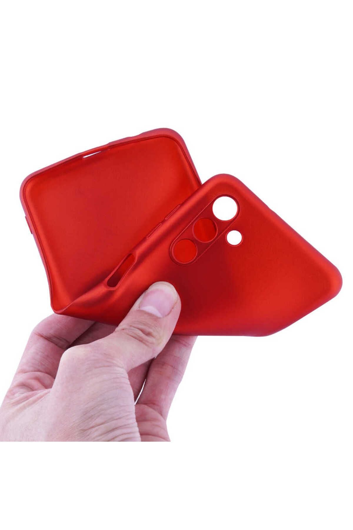 Galaxy A13 5G Kılıf Zore Premier Silikon Kapak - Kırmızı