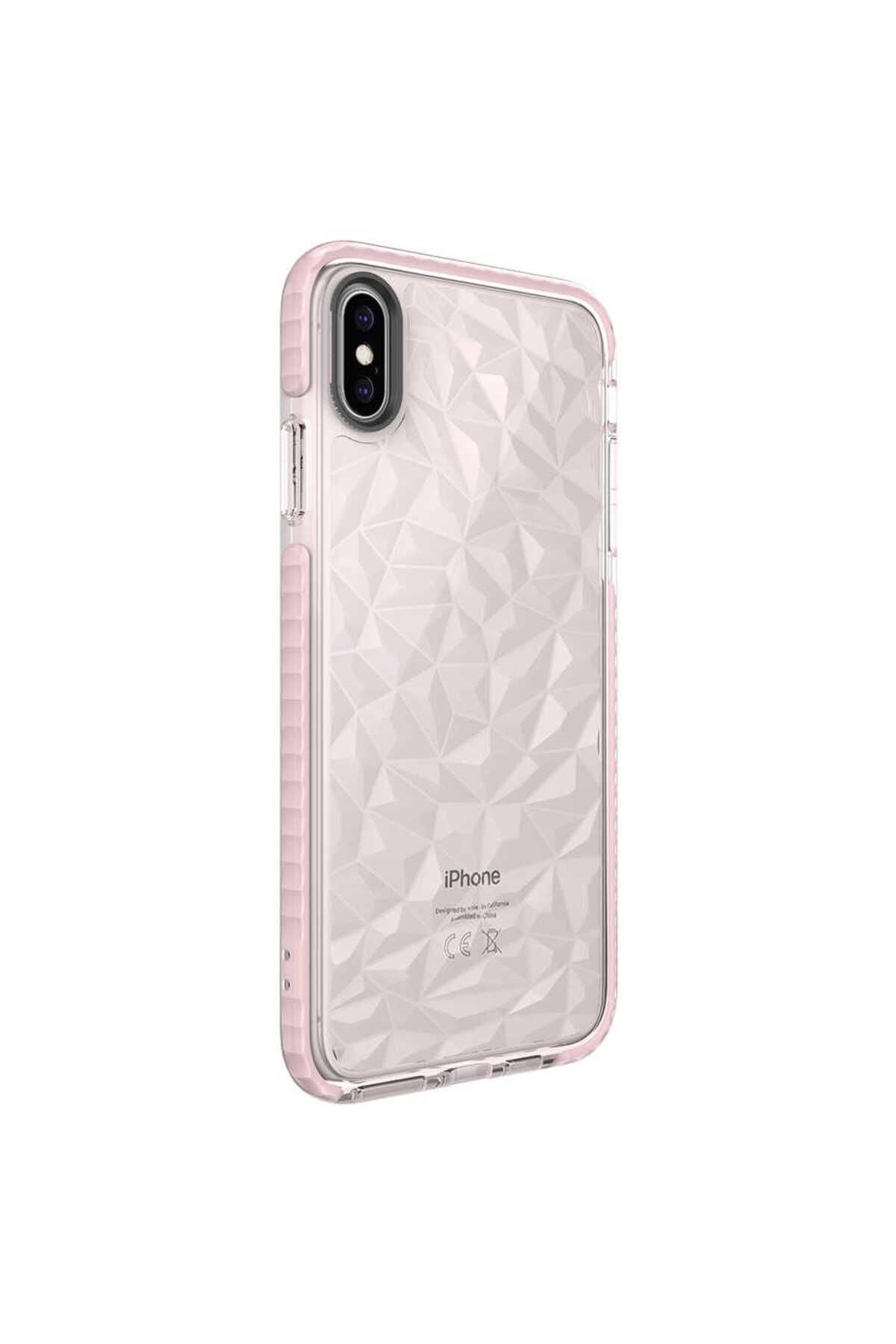 iPhone XS Max 6.5 Kılıf Zore Buzz Kapak - Pembe
