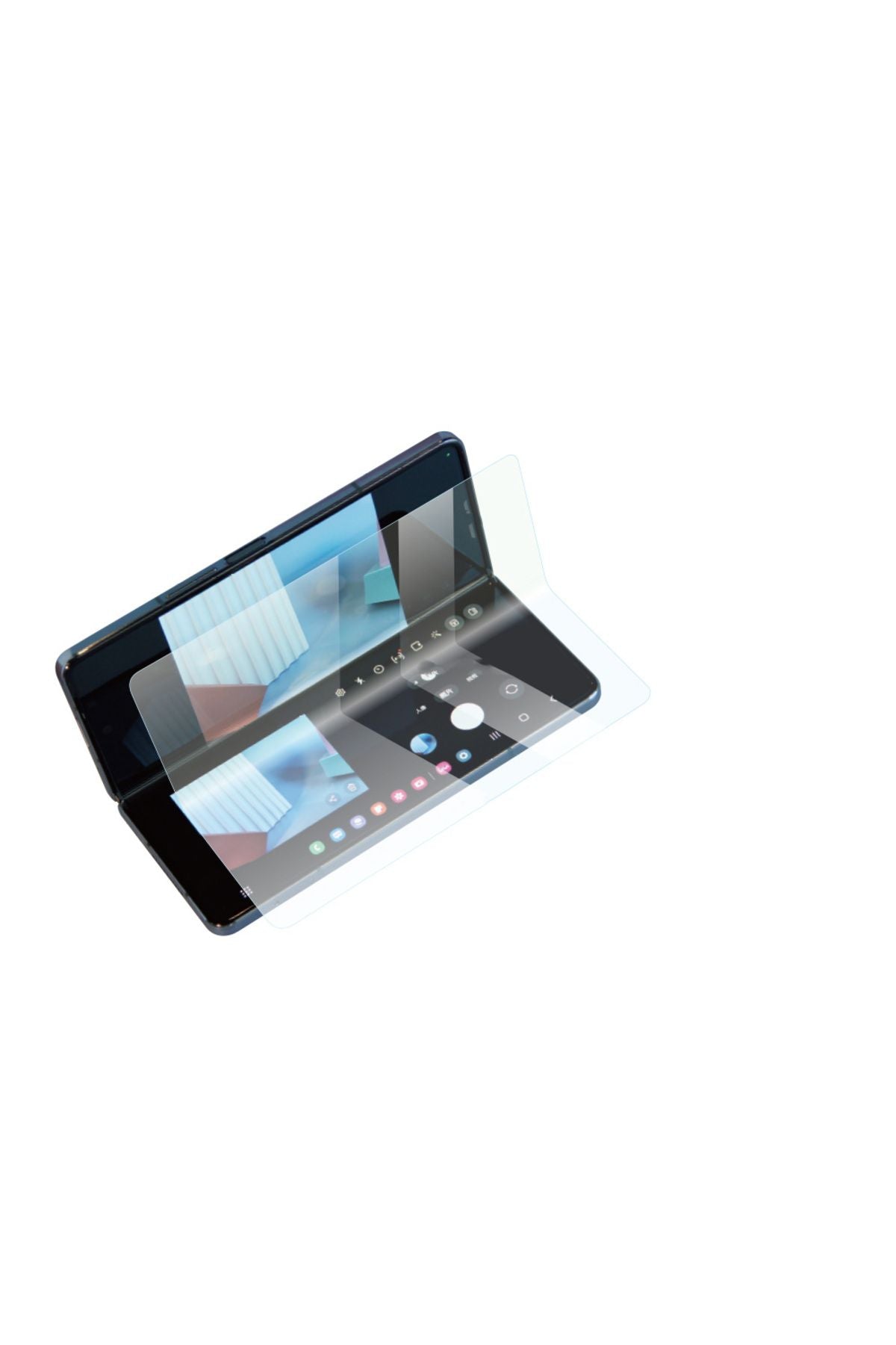 Galaxy Z Fold 2 Uyumlu Zore Hizalama Aparatlı S-Fit Body Ekran Koruyucu