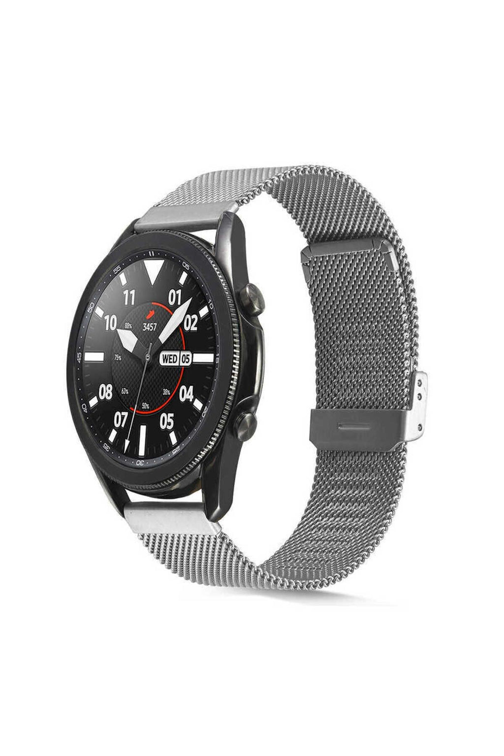 Galaxy Watch 46mm Uyumlu KRD-45 22mm Metal Zore Kordon-Rose Gold