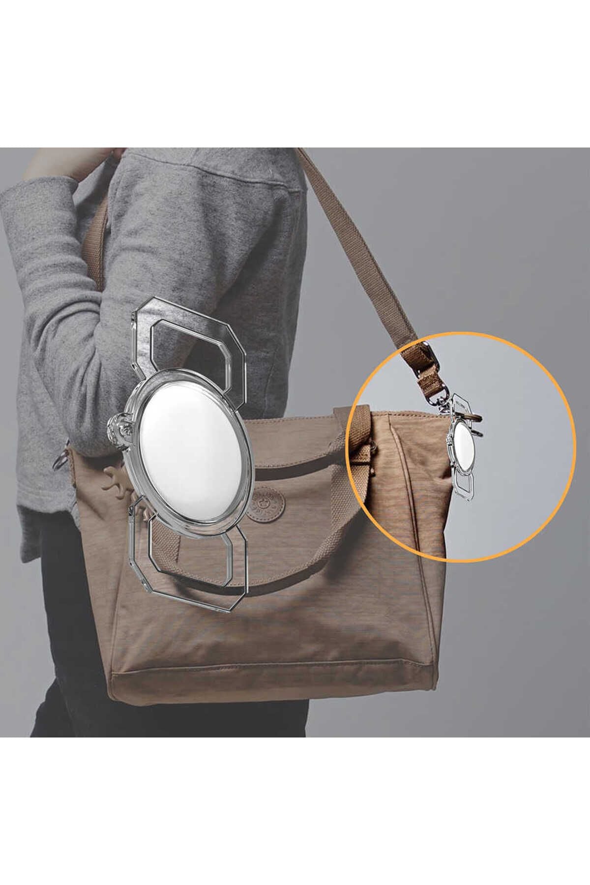 Airtag 06 Uyumlu Silikon Anahtarlık-Renksiz