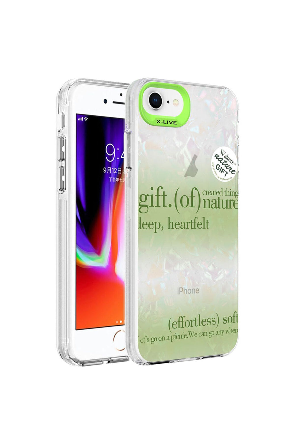 iPhone SE 2020 Kılıf Mermer Desenli Zore Marbello Kapak - Pembe