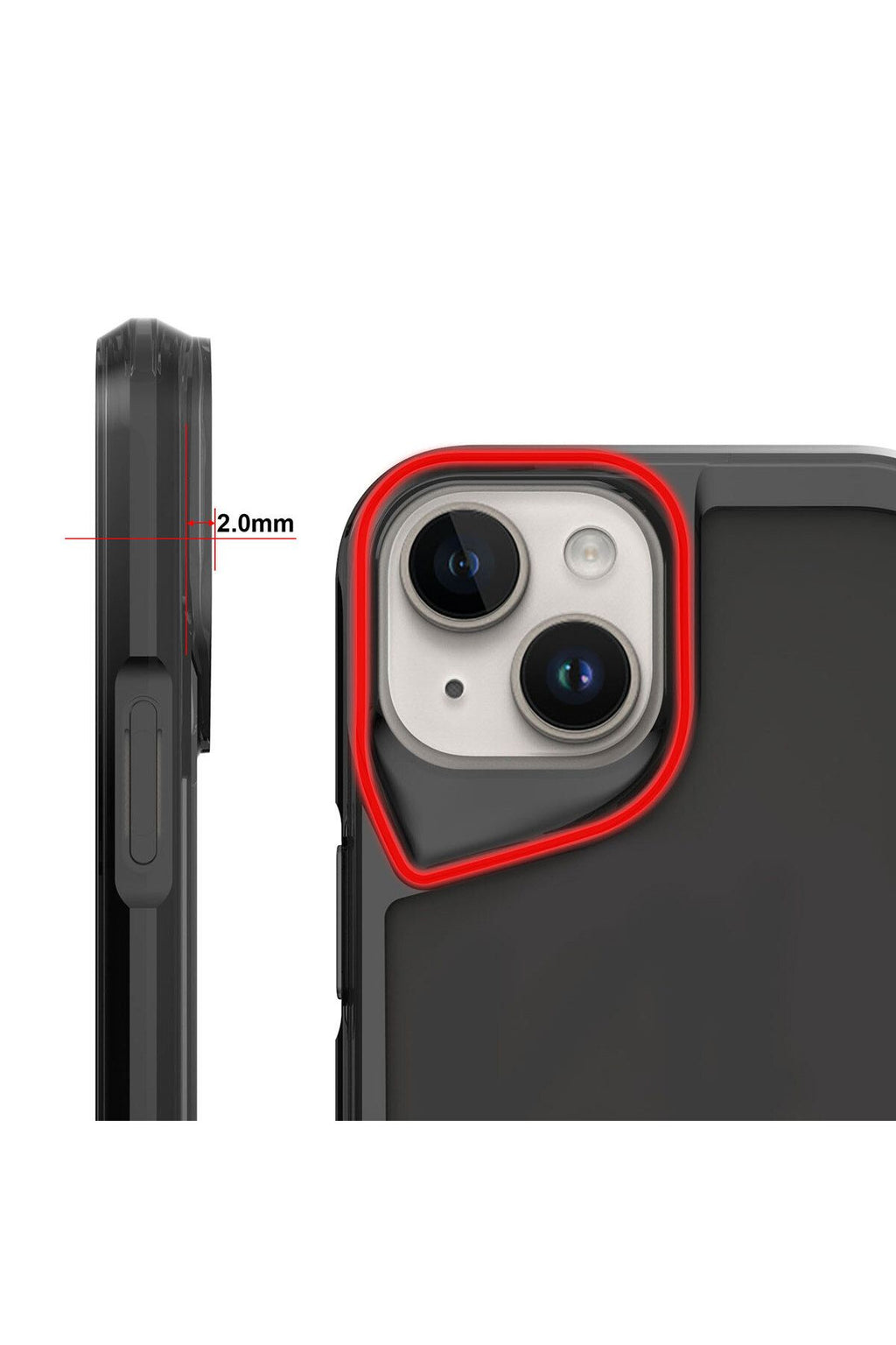 iPhone 15 Uyumlu Zore T-Max Kılıf-Koyu Gri