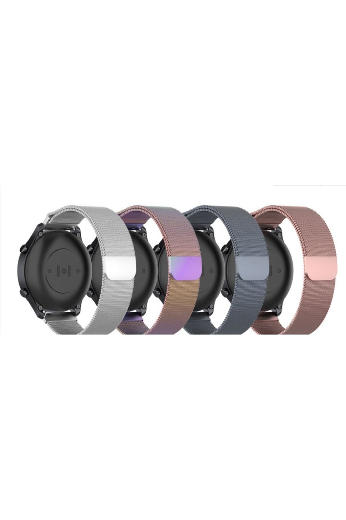 Galaxy Watch 46mm (22mm) Uyumlu KRD-12 Metal Zore Kordon-Karışık