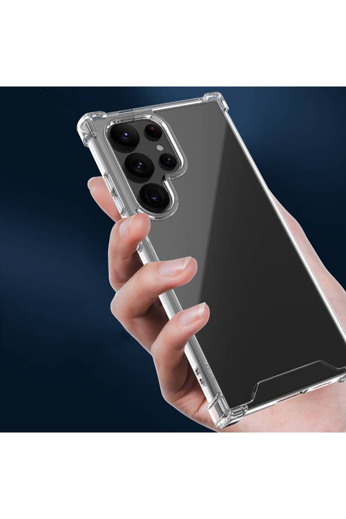 Galaxy S24 Ultra Kılıf Zore Nitro Anti Shock Silikon - Renksiz