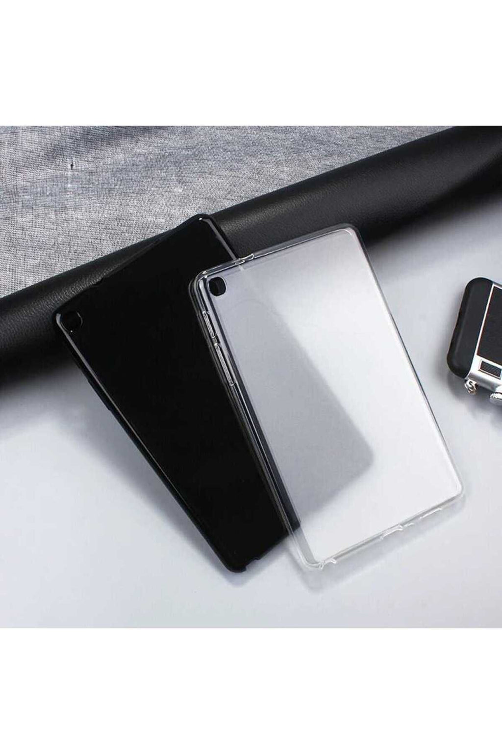 Galaxy Tab A7 Lite T225 Kılıf  Uyumlu Zore Tablet Süper Silikon Kapak-Renksiz