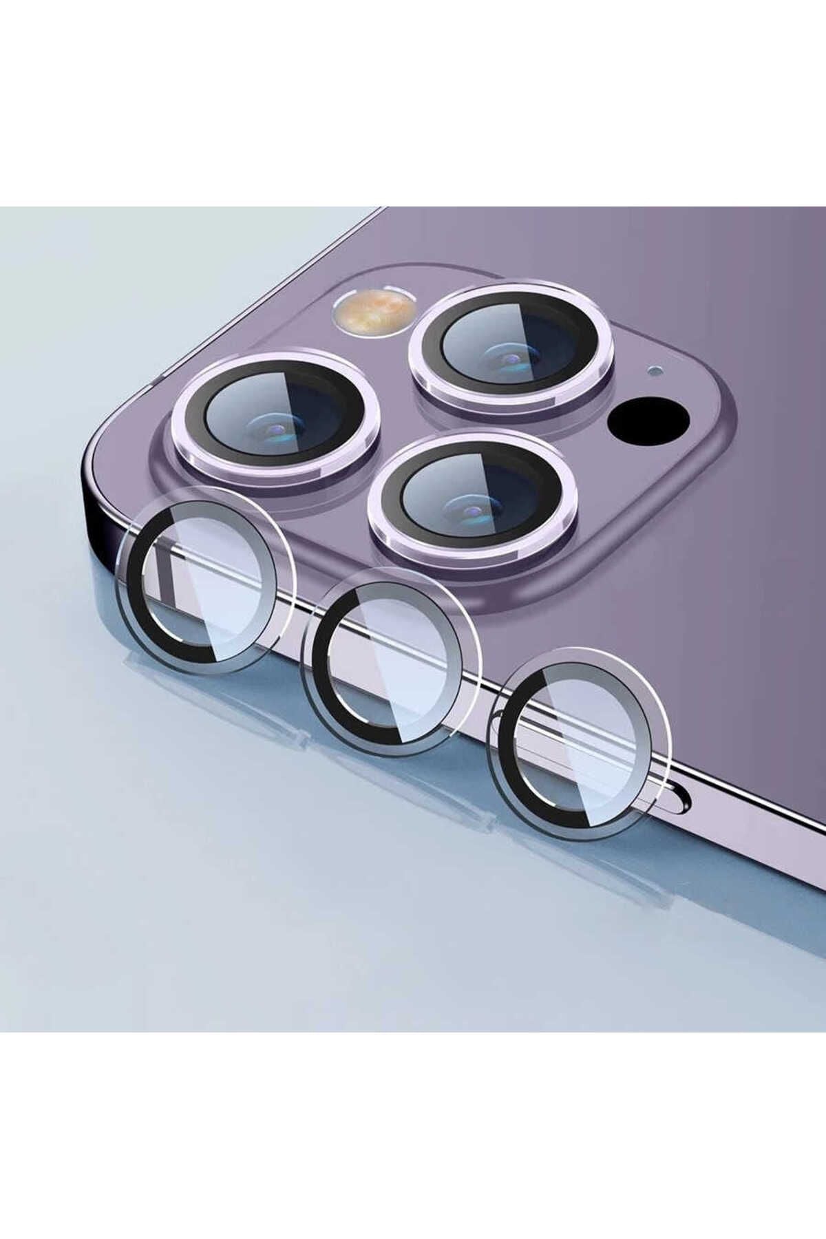 iPhone 14 Pro Max Uyumlu Zore CL-07 Kamera Lens Koruyucu-Renksiz