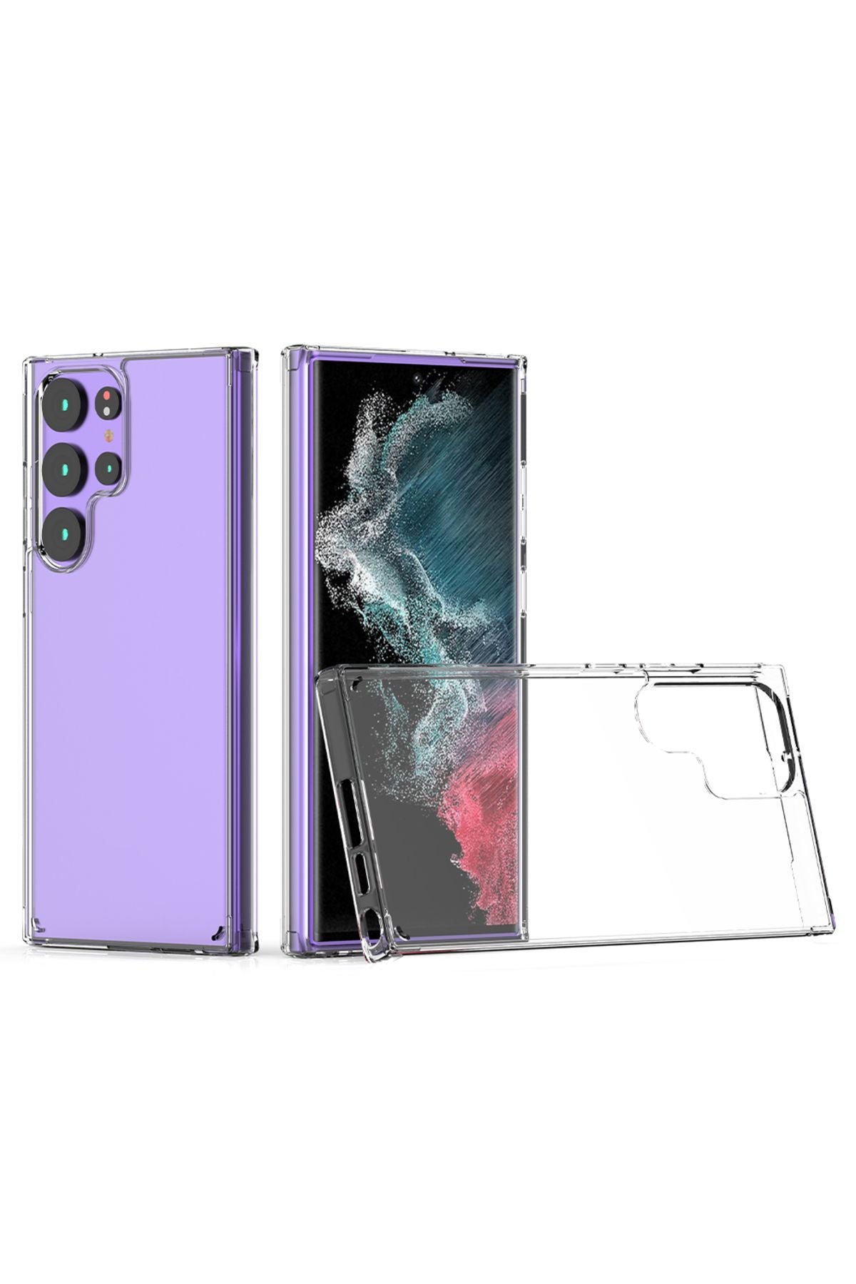 Galaxy S23 Ultra Uyumlu Zore Coss Kılıf-Renksiz