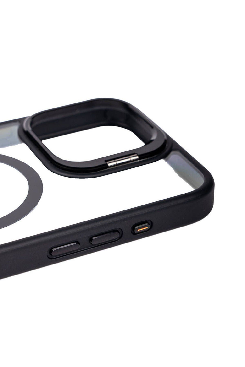 iPhone 15 Pro Max Uyumlu Magsafe Wireless Şarj Özellikli Standlı Zore Magsafe Klon LNSM-li Kapa