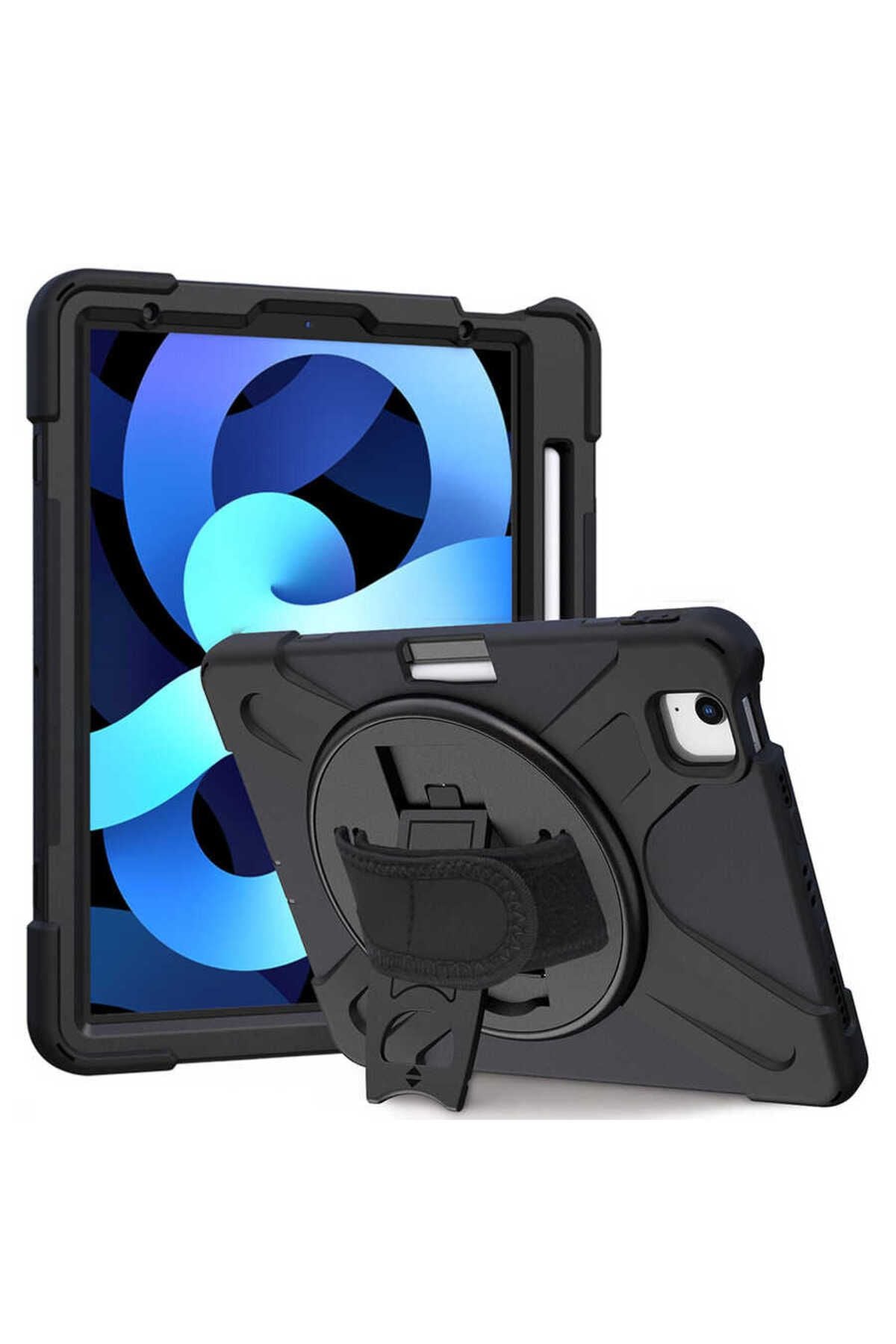 iPad Air 11 2024 Zore Defender Tablet Silikon - Siyah