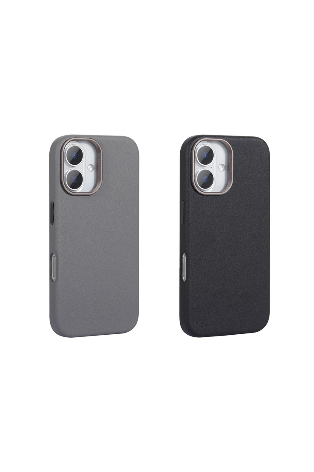 iPhone 16 Plus Uyumlu Kılıf Magsafe Şarj Özellikli PU Deri Zore Adora Kapak-Gri