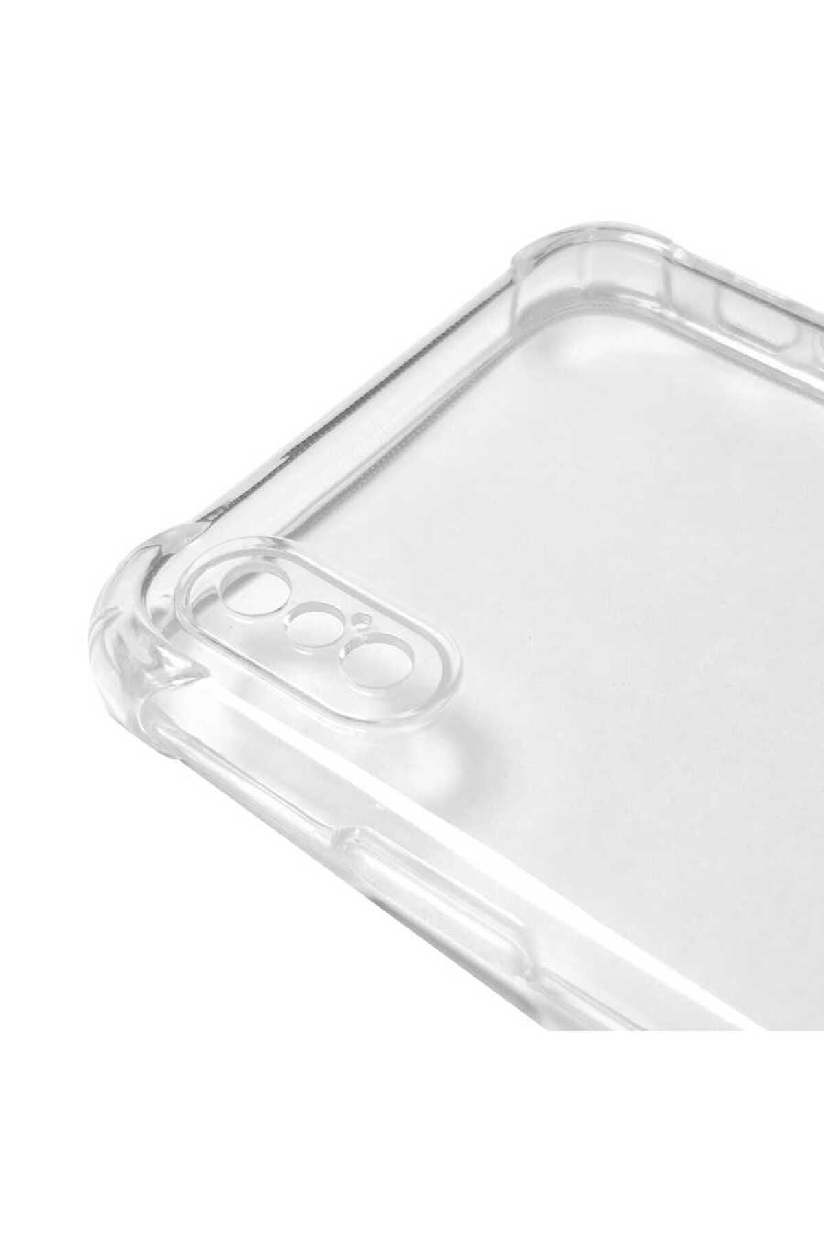 iPhone XS 5.8 Kılıf RNTC Kamera Korumalı Nitro Anti Shock Silikon - Renksiz