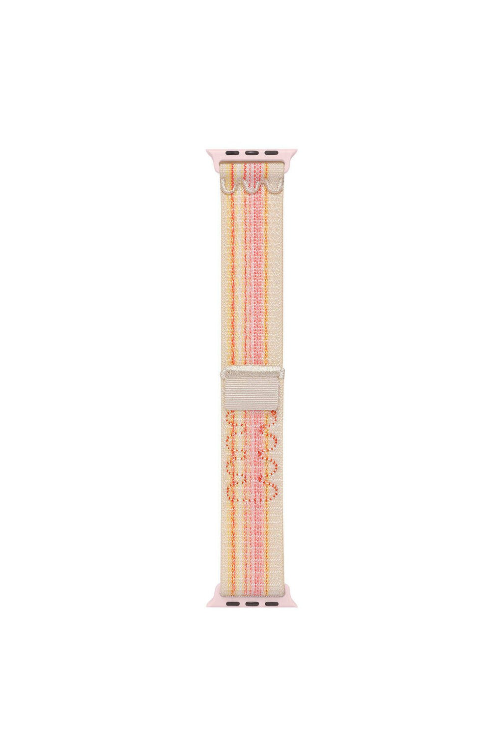 Watch 7 45mm Uyumlu KRD-91 Hasır Kordon Strap Kayış CLO- Pembe