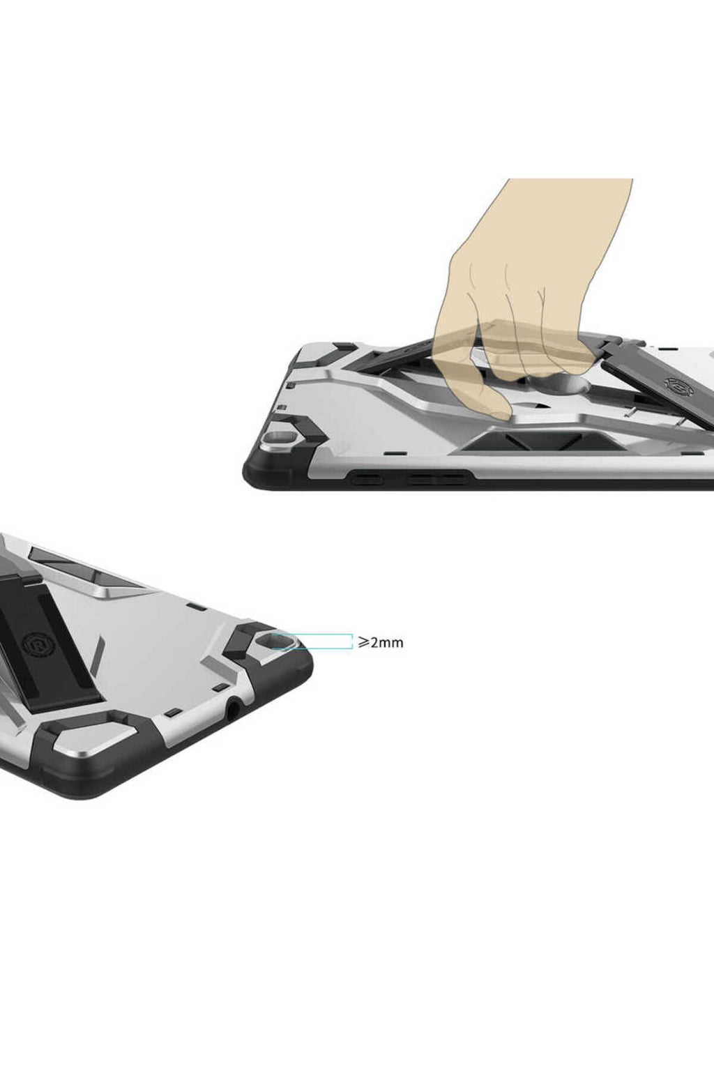 Galaxy Tab A 8.0 (2019) T290 Zore Defens Tablet Silikon - Siyah