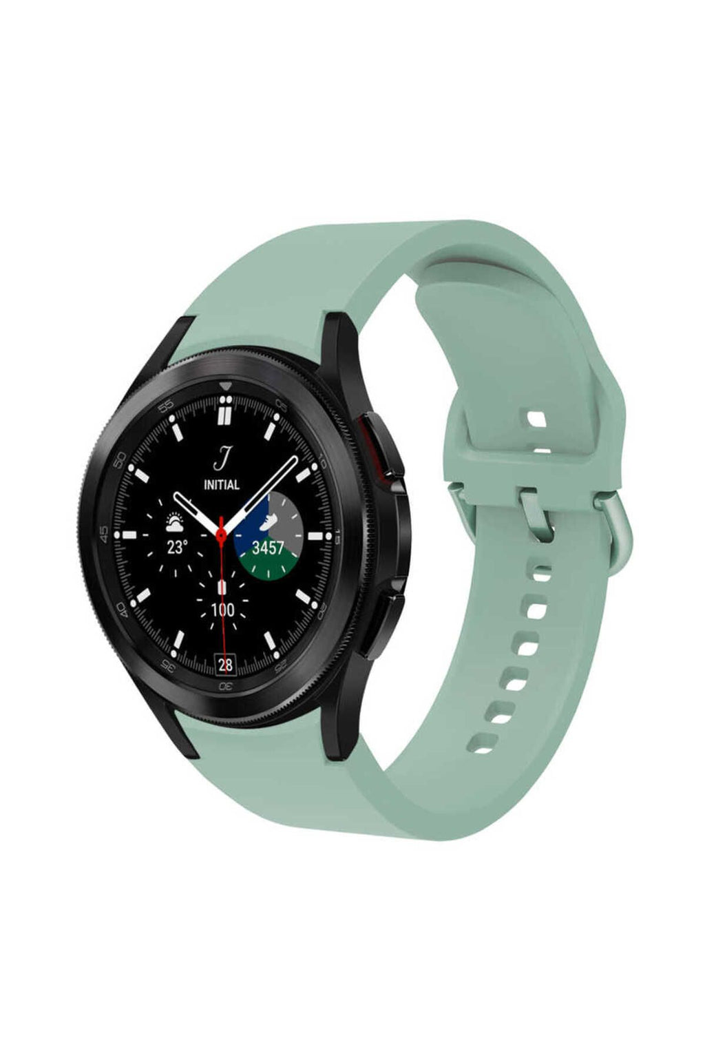 Galaxy Watch 4 Classic 46mm KRD-50 Uyumlu Zore Kordon-Açık Yeşil