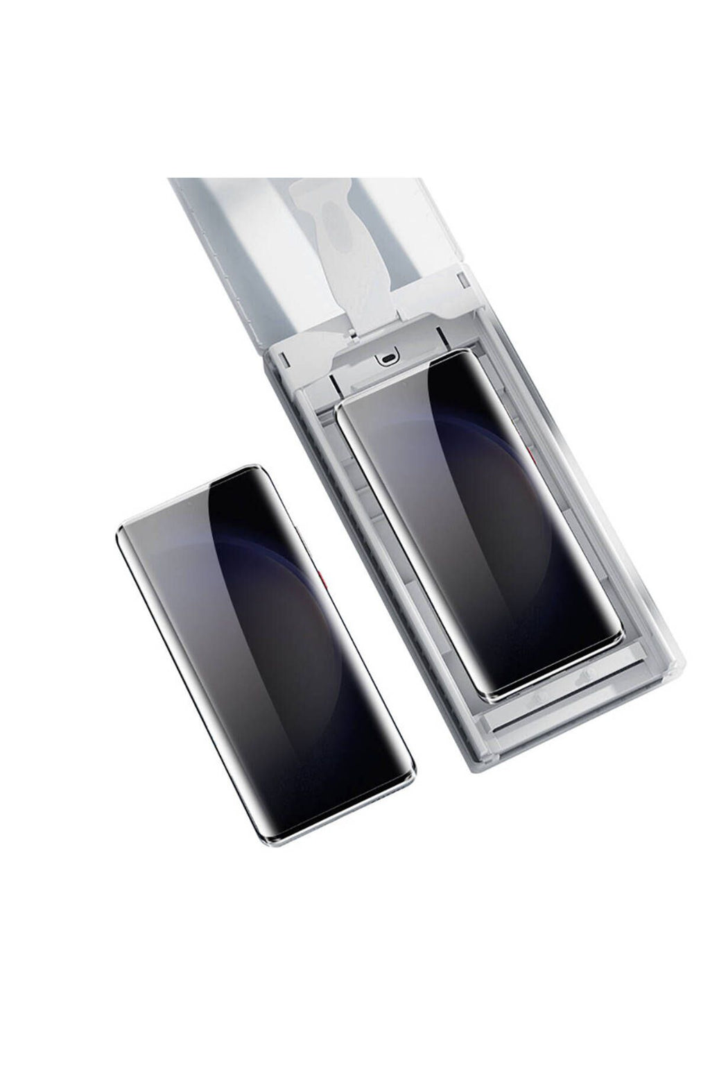 Galaxy S24 Ultra Uyumlu Zore Uygulama Aparatlı 6in1 Easy Body Privacy Ekran Koruyucu